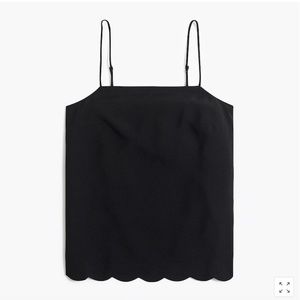 J Crew Scalloped-hem Cami Top